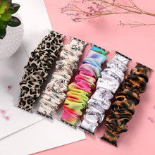 Load image into Gallery viewer, Scrunchie Strap for Apple watch band 44mm 40mm iWatch 42/38mm Elastic Nylon Solo Loop smart bracelet applewatch serie 5 43 SE 6