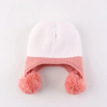 Load image into Gallery viewer, Cute Soft Winter Hat Fleece Lined Warm Fabric Toddler Beanie 2 Cute Ears Warm Fleece Hat Winter Season