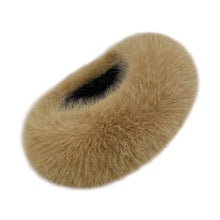 Load image into Gallery viewer, Fashion Thick Turban Hat Imitation Fox Fur Keep Warm Winter Hat Solid Color Fluffy Headband Winter