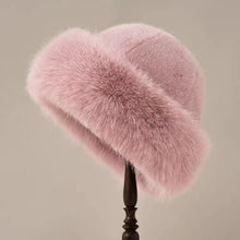 Load image into Gallery viewer, Women's Fluffy Fur Bucket Hat Plush Winter Fisherman Cap Warm Thick Hat for Snowy Days Christmas Gifts
