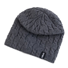 Load image into Gallery viewer, Unisex Winter Hats Sports Label Casual Dopamine Beanie Hat Fleece Lined Warm Knitted Hats For Men Women