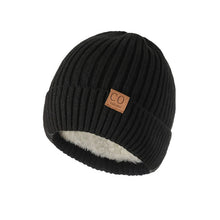Load image into Gallery viewer, Winter Fashion Unisex Two-Tone Knitted Bean Hat Fur Lined for Warmth Casual Style