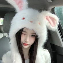 Load image into Gallery viewer, Fashion Warm Winter Hat Woolen Ears Can Move Beanies Hat Ear Protection Cute Rabbit Ear Cap Women