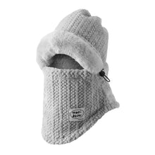 Load image into Gallery viewer, Fashion Beanies Cap Thickened Windproof Winter Hat Scarf Set Keep Warm Neck Warmer Hooded Face Mask Outdoor