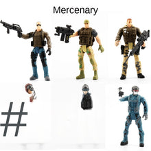 Load image into Gallery viewer, Military Soldier Model Movable Joint Elite Anti-Terrorism Special Forces 10cm Puppet Soldier Pirate Zombie