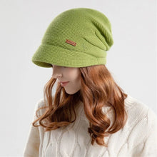 Load image into Gallery viewer, Fashion Soft Knitted Hat Fleece Lined Thickened Beanies Keep Warm Short Brim Ear Protection Outdoor