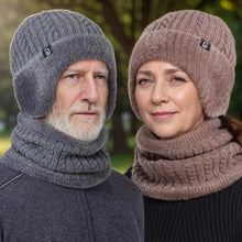 Load image into Gallery viewer, Knitted Hat Winter Elderly Hat for Women Winter Mom Warm Hat for Men Ear Protection Middle-Aged and Elderly