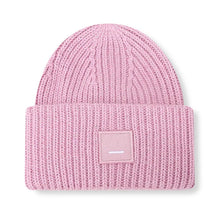 Load image into Gallery viewer, Classic square smiley face adult wool knitted hat thickened warm cold hat European and American couple woolen hat