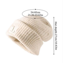 Load image into Gallery viewer, Winter Warm Knitted Beanies Windproof Solid Color Knitted Cap Unisex Ear Warmer Cap Men
