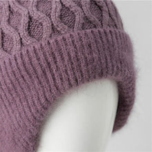 Load image into Gallery viewer, Casual Thickened Wool Knitted Wool Hat Keep Warm Ear Protection Cap Windproof Beret Hat for Women