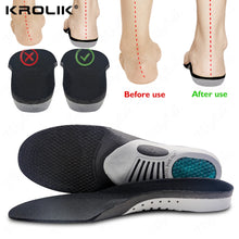 Load image into Gallery viewer, Krolik Orthotic Gel Insoles For Sneaker Orthopedic Flat Foot Cushion Insert Arch Support Pad Foot Pain-relieving Man Women