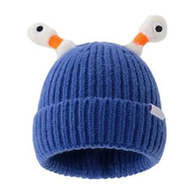 Load image into Gallery viewer, Funny With Eyes Knitted Beanies Hat Solid Color Wear Resistant LED Glowing Hat Warm Knit Hat for Women Girls Parent-Unisex Style