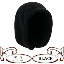 Load image into Gallery viewer, New winter scarf and hat combo for ladies – made of faux cashmere, knitted in a DIY style, featuring a hood and a pull-on design