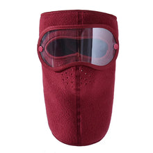 Load image into Gallery viewer, Winter Windproof Face Warm Cycling Masque Men Women Ski Masked HatHD Goggles Antifog Breathable Fleece Face Shield Cap Balaclava