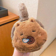 Load image into Gallery viewer, New Capybara Ear Warm Earmuffs Windproof Winter Earflaps Cartoon Soft Ear Cap