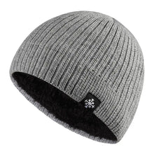 Load image into Gallery viewer, Autumn and winter thick wool blended knitted men's and women's hats are suitable for windproof and warm outdoor wear in winter