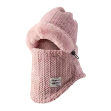Load image into Gallery viewer, Fashion Beanies Cap Thickened Windproof Winter Hat Scarf Set Keep Warm Neck Warmer Hooded Face Mask Outdoor