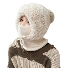 Load image into Gallery viewer, Fashion Windproof Winter Hat Warm Knitted Balaclava Ski Mask Full Face Neck Warmer Mask Hat Scarf Set Unisex