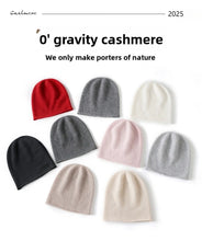 Load image into Gallery viewer, Winter Unisex 35% Cashmere Hats Outdoor Casual Keep Warm Solid Color Cashmere Knitted Beanie Hat Women Men Hedging Caps