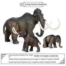 Load image into Gallery viewer, Elephant Animal Model Set African Elephant Mammoth Plastic Solid Hand-Made Model Toy Children's Educational Toy