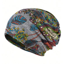 Load image into Gallery viewer, Contrasting Colors Pullover Hat Plaid Print Multifunctional Casual Hedging Cap Scarf Pullover Hat Turban Hats Autumn and Winter