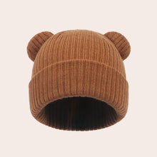 Load image into Gallery viewer, Baby Hat Children's Newborn Knitted Hat cute bear earSolid Color Children's Beanies Boys and Girls Hat Winter Preschool Home Hat