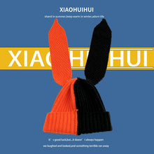 Load image into Gallery viewer, 1pc Winter Warm Y2K Knitted Hats for Women,outdoor Warm Soft Thick Beanies with Cute Rabbit Ear Skullies Personality Casual Caps