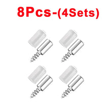 Load image into Gallery viewer, 100/2Pcs Self-tapping Screws Cabinet Bracket Wardrobe Storage Rack Septum Screw Fixed Support With Slip Resistant Rubber Sleeve