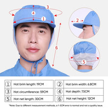 Load image into Gallery viewer, Cook Accessories Breathable Work Wear Hat Dust-proof With Hair Mesh Chef Hat Lightweight Hair Nets Cap Hotel Restaurants