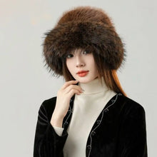 Load image into Gallery viewer, New Fluffy Fur Bucket Hat for Women Fisherman Hat Warm Women's Winter Hat Thicken Cold Snowy Day Panama Cap Chrismas Gifts