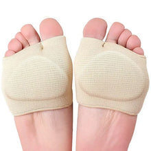 Load image into Gallery viewer, Insole Silicone Gel Half s Women men Metatarsal Pads Heels Half Honeycomb Breathable Relief Moisture Wicking Forefoot Pad shoe pads