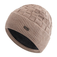 Load image into Gallery viewer, New Unisex Winter Hat Plush Fur Lined Warm Small Square Style Soft Beanie Hats For Men Women Thicken Ski Sports Knitted Hat