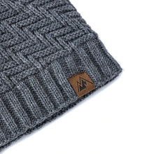Load image into Gallery viewer, Unisex Peak Labal Winter Hats Fashion Knitted Hats For Men Women Beanie Cap Outdoor Plush Fur Lined Warm Sports Hat