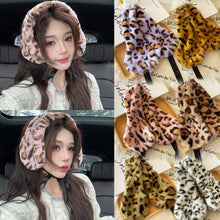 Load image into Gallery viewer, New Leopard Headbands Winter Solid Color Ear Warmer Adjustable Coldproof Beanies Cap Women Headwear