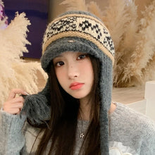 Load image into Gallery viewer, Fashion Thickened Ear Protection Hat Windproof Thermal Knitted Cap Cold Proof Comfortable Winter Warm Hat Outdoor Cycling
