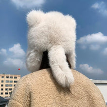 Load image into Gallery viewer, New Thickened Winter Hats for Women Keep Warm Imitation Fox Fur Furry Trapper Hat Ear Protectors Windproof Bomber Hat Winter