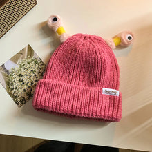 Load image into Gallery viewer, Cute Cartoon Quirky Light-emitting Tentacle Knitted Hat Parent-child Models Warm Wool Cap Eyes Light-emitting Beanie Monster Hat