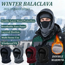 Load image into Gallery viewer, Waterproof Polar Fleece Balaclava Hat Cycling Skiing Thermal Face Cover for Cold Weather Face Neck Warmer Beanie Cap