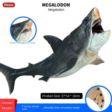Load image into Gallery viewer, Large Megalodon Marine Animal Model Children's Educational Learning Decoration Toys Gift Animal Model