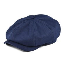 Load image into Gallery viewer, Men's Newsboy Cap Twill Cotton 8 Panel Hat Flat Ivy Cabbie Casual Baker Caps Gatsby Hat Retro Hats Boina Beret for Male
