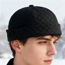 Load image into Gallery viewer, Fashion Winter Warm Bucket Hat Fleece-lined Thick Beanie Cap Solid Color Brimless Melon Skin Tide Hats