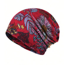 Load image into Gallery viewer, Contrasting Colors Pullover Hat Plaid Print Multifunctional Casual Hedging Cap Scarf Pullover Hat Turban Hats Autumn and Winter