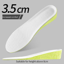 Load image into Gallery viewer, Insole Invisible Height Increase s Green Memory Foam s Sole Pad Breathable Comfortable for Men Women Feet Care shoe pads