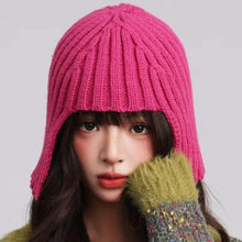 Load image into Gallery viewer, New Ear Protection Winter Beanie Hat Warm Solid Color Headwrap Hat Breathable Overhead Cap Autumn Winter