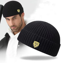 Load image into Gallery viewer, 1pc Men Beanies Skullcap Street Style Hip Hop Brimless Baggy Melon Cap Cuff Fisherman Beanies Hats Winter Warm Knitted Bonnet