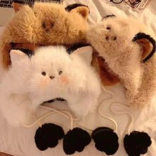 Load image into Gallery viewer, New Fluffy Winter Hat Winter Warm Thicken Fur Bucket Hat Ear Protection Earmuffs Cap Snowy Day