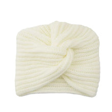 Load image into Gallery viewer, Fashion Accessories Twist Knitted Turban Hat Cross Wrap Head Warm Wool Turban Cap Bonnet Design Women's Headwear Girls