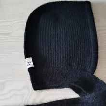 Load image into Gallery viewer, Fashionable Knitted Balaclava Hat Windproof Strap Bow Korean Ins Hood Scarf Thicken Warm Ear Protection Hat Autumn and Winter