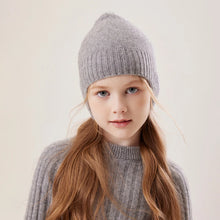 Load image into Gallery viewer, ZYCZCXX Winter Baby Hat Outdoor Solid Pure Cashmere Knitted Girls Boys Cap Beanie Kids Warm Ear Protection Bonnet Hat