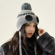 Load image into Gallery viewer, Fashion Windproof Glasses Knitted Hat Ear Protectors Cold-proof Beanie Hats Warm Woolen Hat Winter